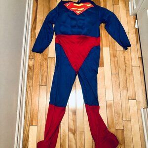 Superman Muscle Costume Kids Large Rubies DC Comics Missing Cape & Belt